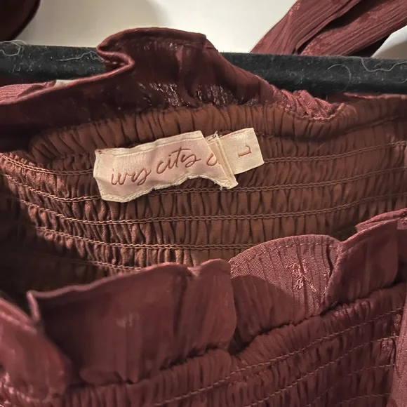 Ivy City Co Burgundy Maxi Dress - Picture 5 of 5